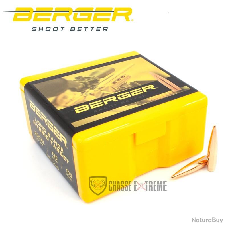 500 Ogives BERGER Cal 25 135gr Long Range Hybrid Target (Market monitoring)