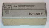 GER: Pistolenpatrone 41 (9mm Pist Pat 41), Jahrgang 2. November 1960