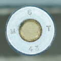 GER: Pistolenpatrone 41 (9mm Pist Pat 41), Jahrgang Juni 1943, mit Avional-Hülse