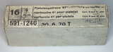 GER: Pistolenpatrone 41 (9mm Pist Pat 41), Packung à 16 Schuss, Jahrgang 30. Juni 1970, ALN 591-1240