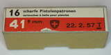 GER: Pistolenpatrone 41 (9mm Pist Pat 41), Jahrgang 22.2.1953
