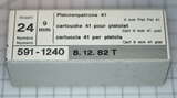 GER: Pistolenpatrone 41 (9mm Pist Pat 41), 24 Schuss Schachtel, Jahrgang 8.12.1982