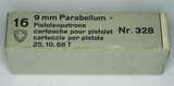 GER: Pistolenpatrone 41 (9mm Pist Pat 41), Jahrgang 1968