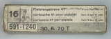 GER: Pistolenpatrone 41 (9mm Pist Pat 41), Packung à 16 Schuss, Jahrgang 30. Juni 1970, ALN 591-1240