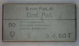 GER: Pistolenpatrone 41 (9mm Pist Pat 41), Jahrgang 1960