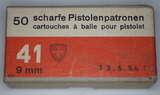 GER: Pistolenpatrone 03 (7.65mm Pist Pat 03), Jahrgang 13. Mai 1954