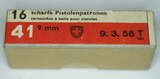 GER: Pistolenpatrone 41 (9mm Pist Pat 41), Jahrgang 1956