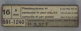 GER: Pistolenpatrone 41 (9mm Pist Pat 41), Taschenmunition, Jahrgang 11.3.1957