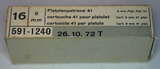 GER: Pistolenpatrone 41 (9mm Pist Pat 41), Jahrgang Oktober 1972