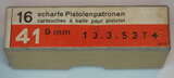 GER: Pistolenpatrone 03 (7.65mm Pist Pat 03), Jahrgang 13. März 1953