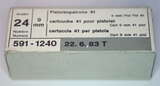 GER: Pistolenpatrone 41 (9mm Pist Pat 41), Jahrgang 22. Juni 1983, Packung à 24 Schuss