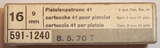 GER: Pistolenpatrone 41 (9mm Pist Pat 41), Jahrgang 1970